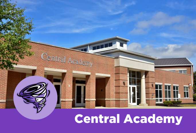 Picture of Central Academy with text that reads Central Academy
