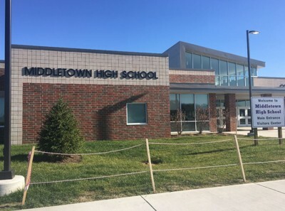 outside of Middletown High School building