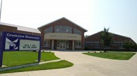 Exterior view of Creekview Elementary entrance