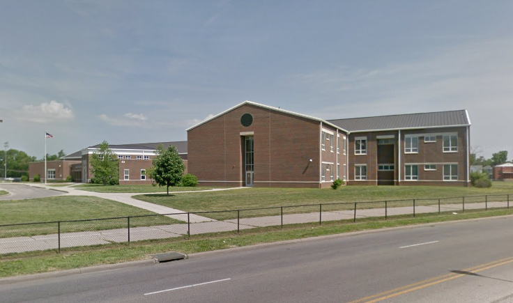 Outside of Rosa Parks Elementary building