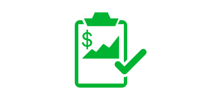 clipboard with money symbol snd checkmark