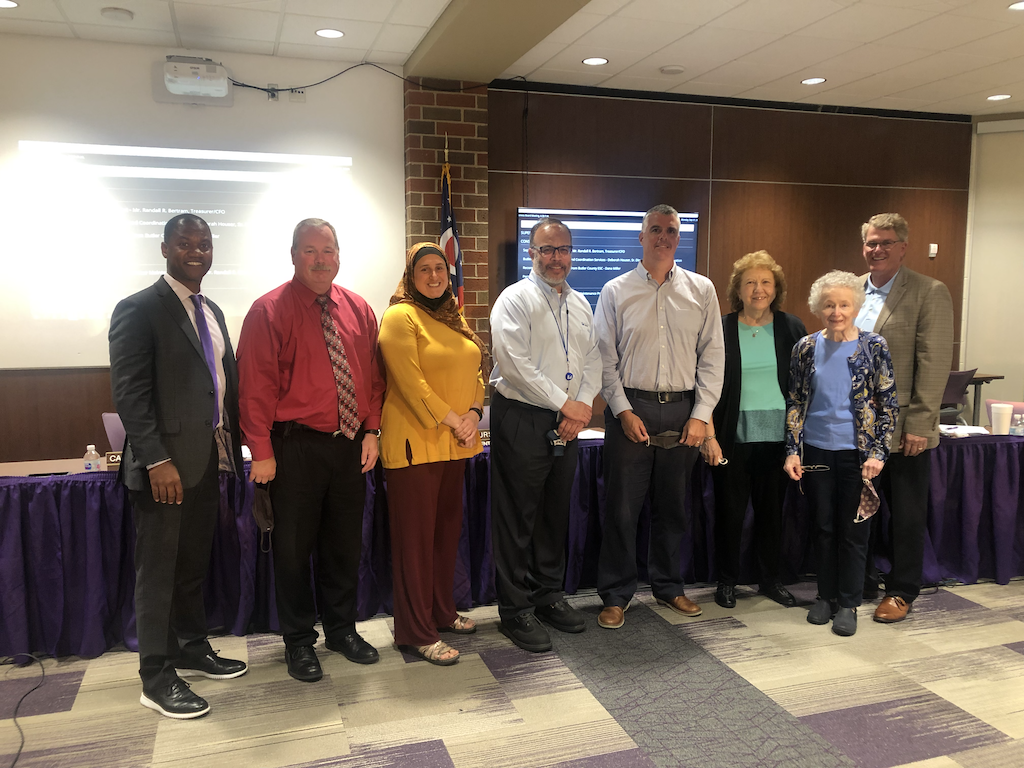 Pictured (Left-Right): Marlon Styles, Jr., Randy Bertram, Michelle Novak, Mike Perry, Chris Urso, Anita Scheibert, Cathie Mulligan, Rick Pearce