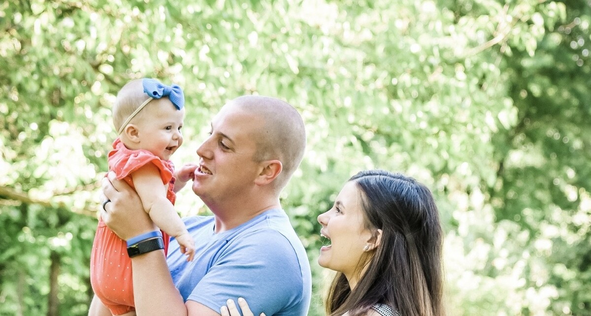 mom and dad with baby