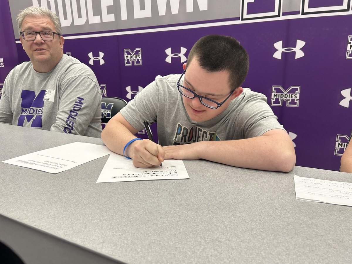 Student signs letter of intent to attend Butler Tech's Project Life