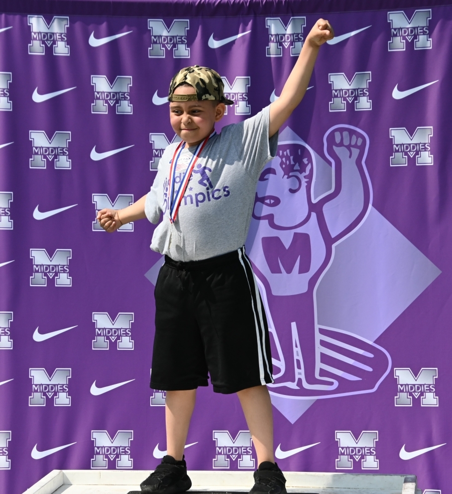 boy cheering