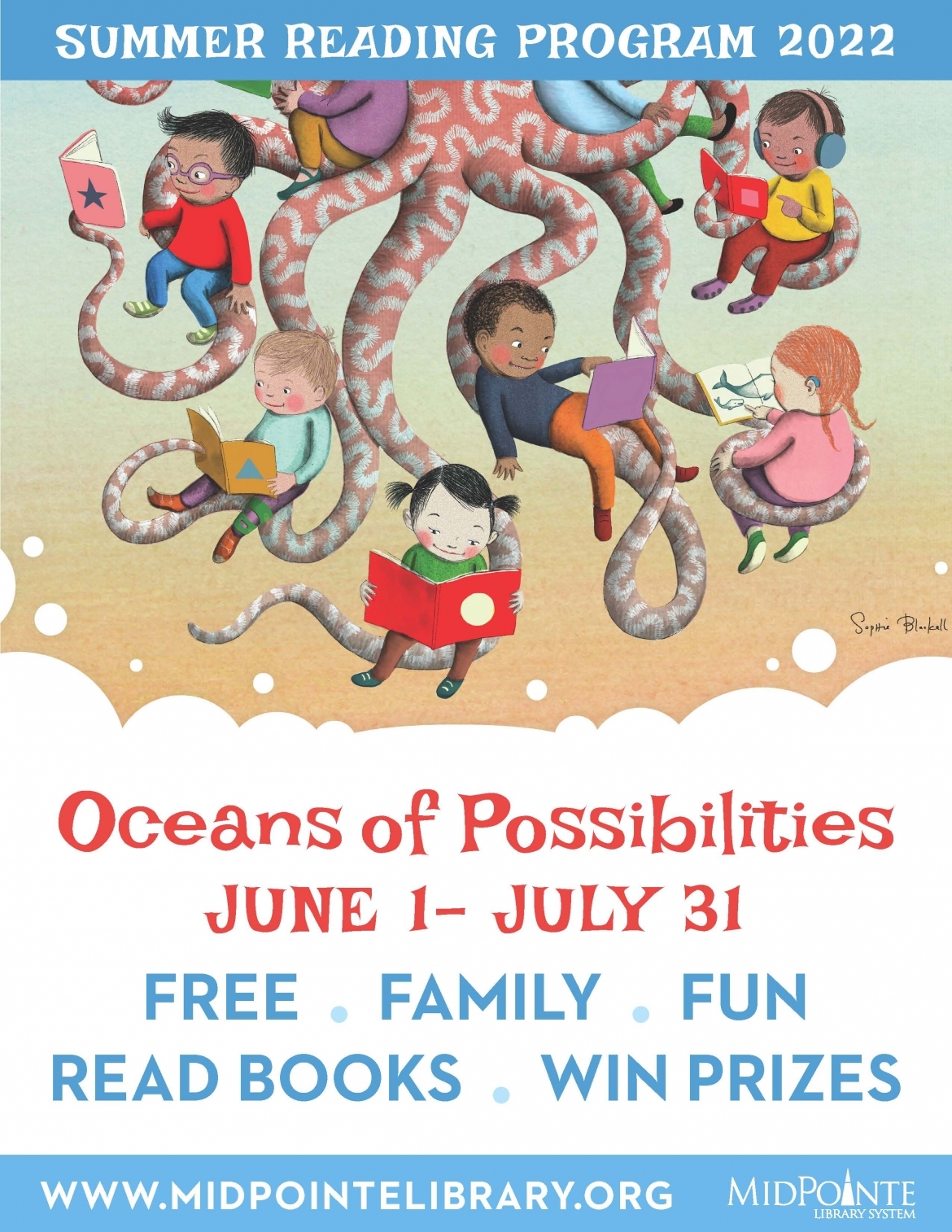 Midpointe's Summer Reading Program flyer